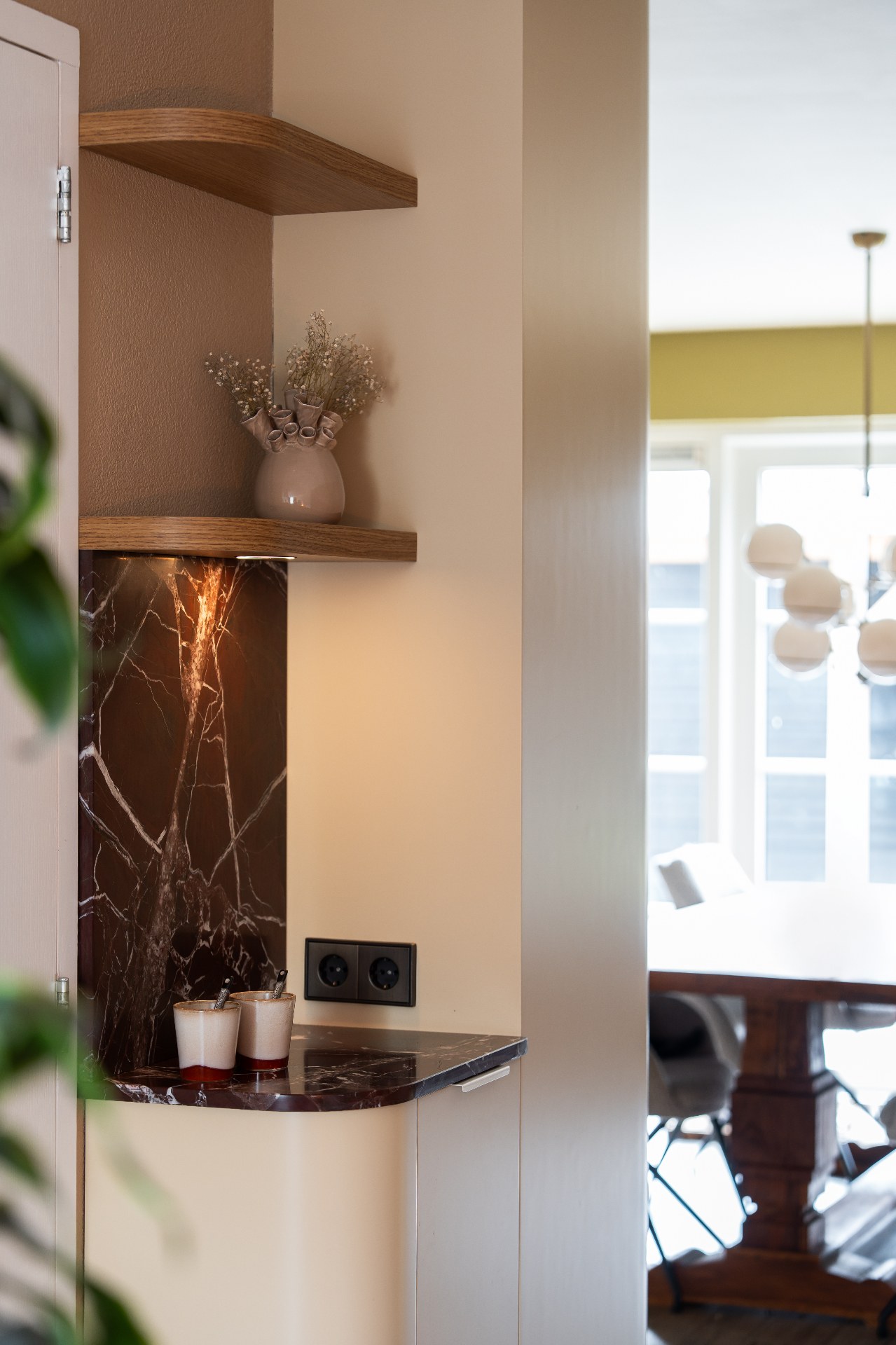 Decolegno & Taj mahal - Ronde hoeken - Losse koffiecorner - Tegeltjes wand — beeld 3