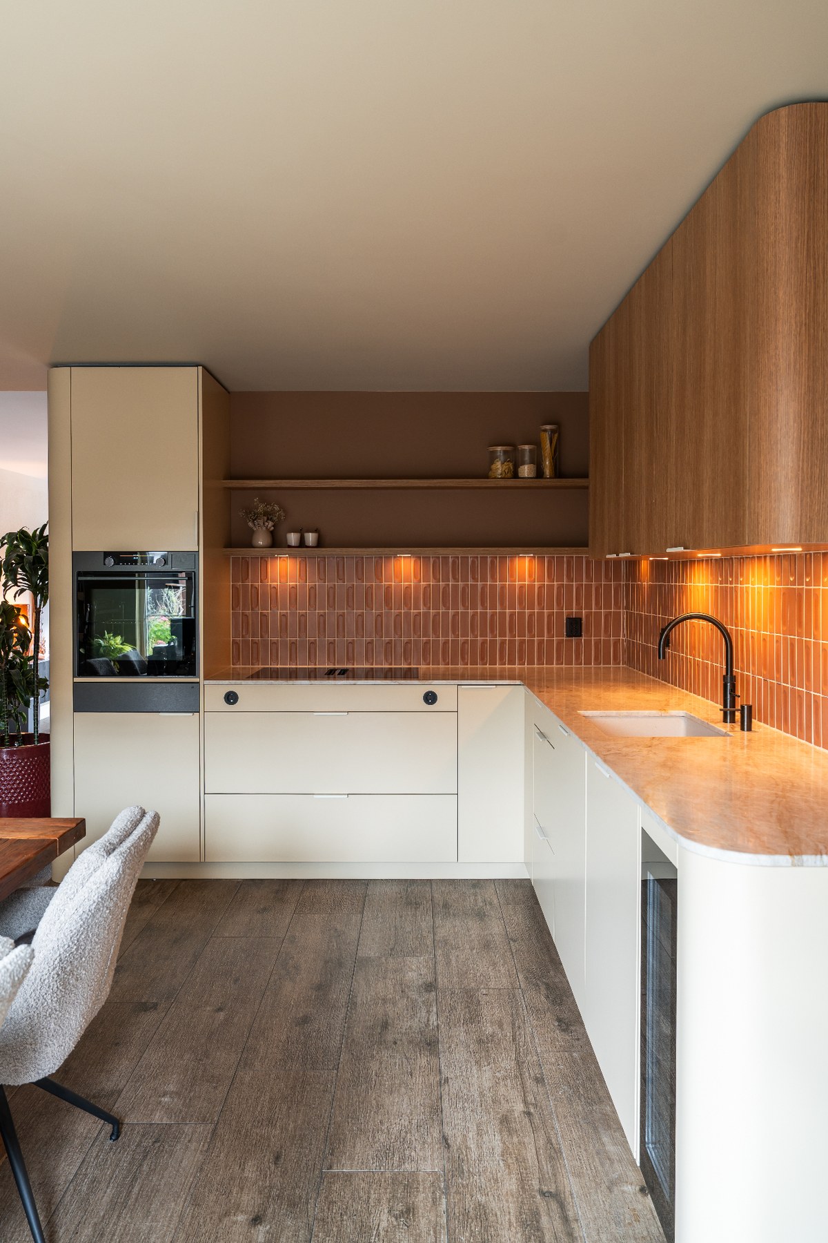 Decolegno & Taj mahal - Ronde hoeken - Losse koffiecorner - Tegeltjes wand — foto 4