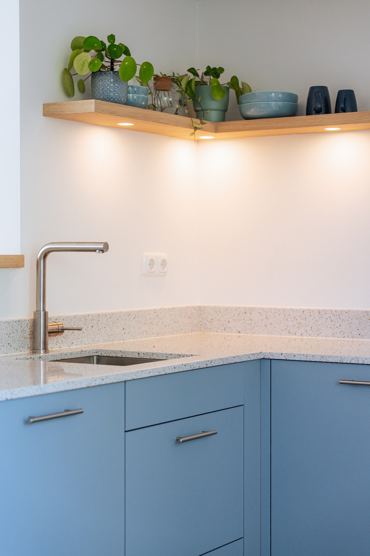 Keuken, Denim blue & Terrazzino glans — foto 2