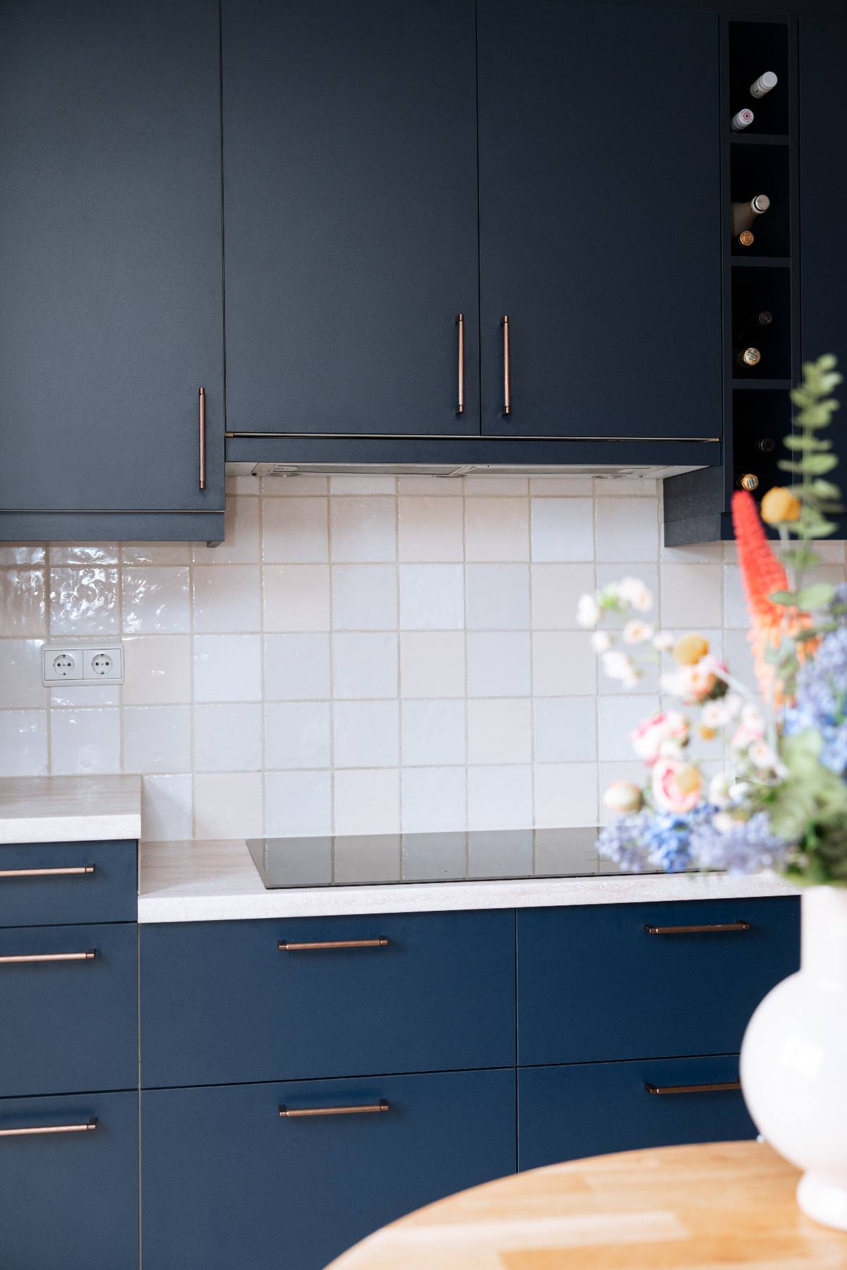 Renovatie keuken - Indigo blue & travertin — beeld 4