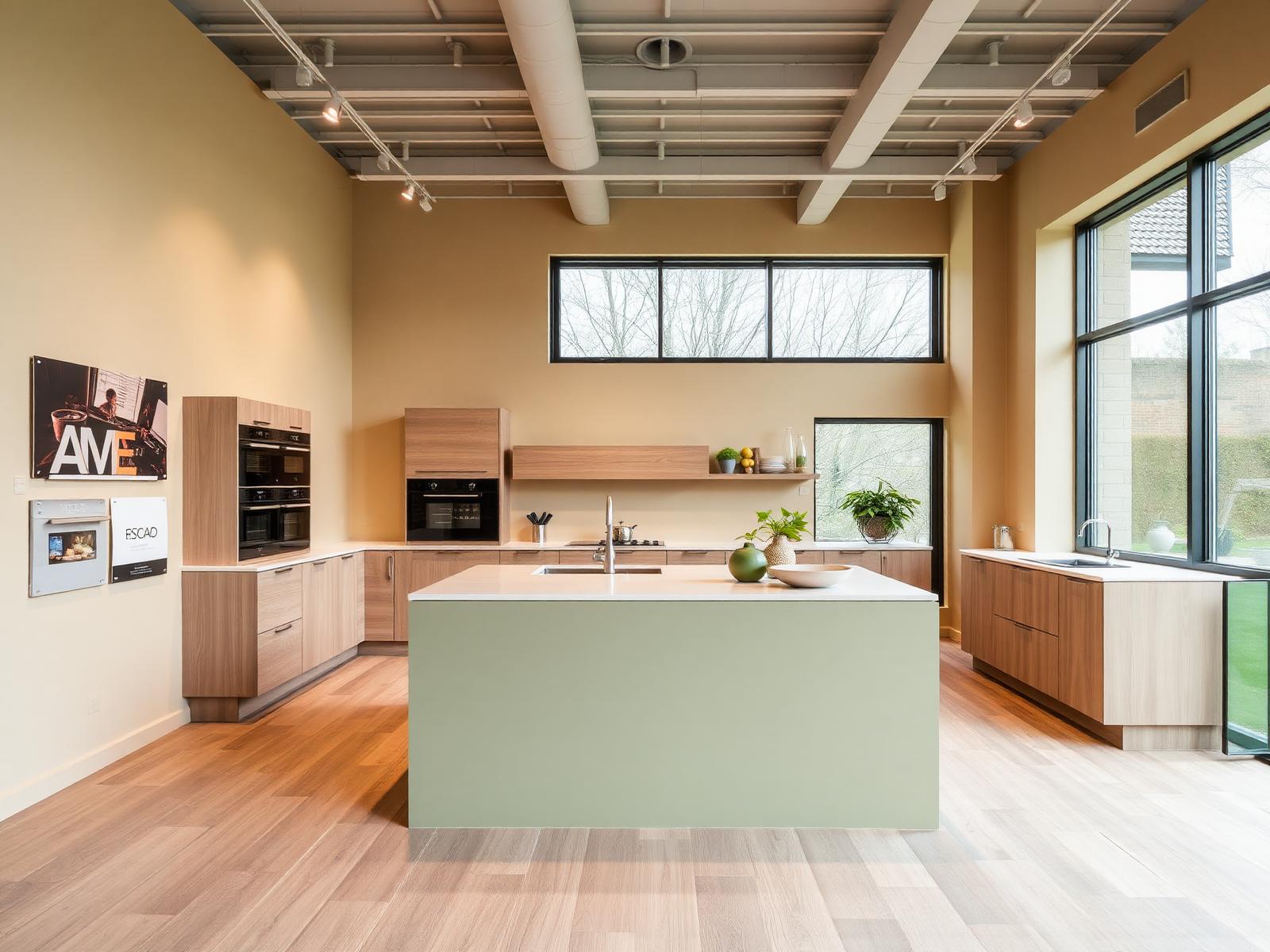 Showroom van Huisgemaeckt met keukenopstellingen